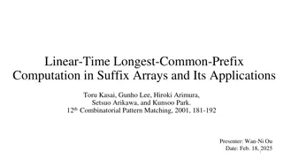 Efficient Computation of Longest Common Prefix in Suffix Arrays