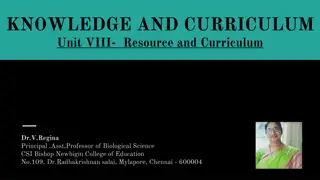 Curriculum and Resource Integration at CSI Bishop Newbigin College