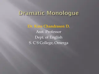 Understanding Browning's Dramatic Monologue Form