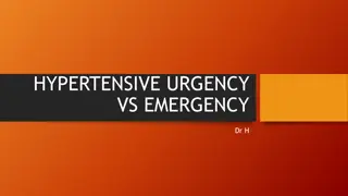 Hypertensive Urgency and Emergency Management Guidelines