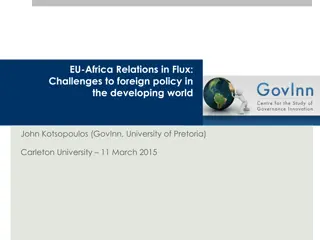 Understanding EU-Africa Relations: Recent Trends and Challenges