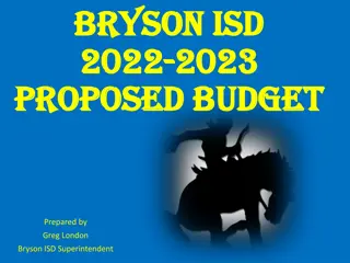 Bryson ISD 2023 Proposed Budget and Financial Overview