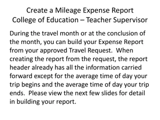 Build College of Education Teacher Supervisor Mileage Expense Report Easily