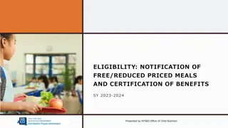 Notification of Free/Reduced Priced Meals and Certification of Benefits SY 2023-2024 by NYSED