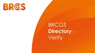 BRCGS Directory Verify Services for Efficient Certification Access