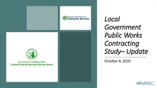 Government Public Works Contracting Study Update