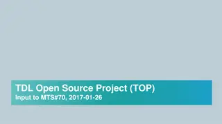 Management and Infrastructure Overview for TDL Open Source Project