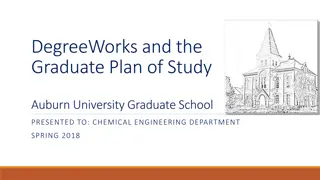 Understanding Graduate Plan of Study at Auburn University