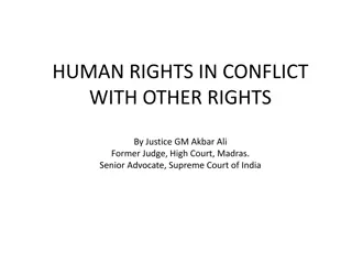 Human Rights in Conflict with Other Rights: Understanding India's Constitutional Perspective