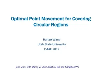 Optimal Point Movement for Covering Circular Regions