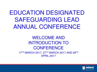 Designated Safeguarding Lead Annual Conference Updates