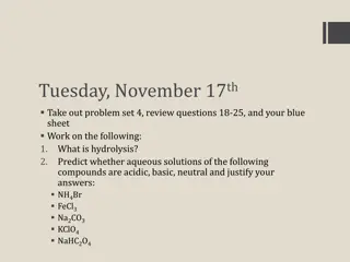 Chemistry Assignments and Updates for November 17th