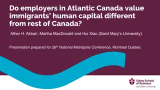 Employer Perspective on Immigrant Human Capital in Atlantic Canada