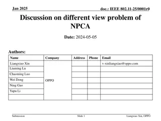 Discussion on Different View Problem of NPCA in IEEE 802.11-25