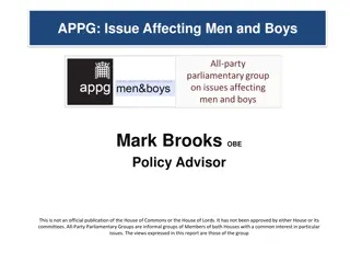 Addressing Challenges Faced by Men and Boys - Insights from APPG Report