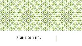 Understanding Simple Solutions in Pharmaceutical Preparations