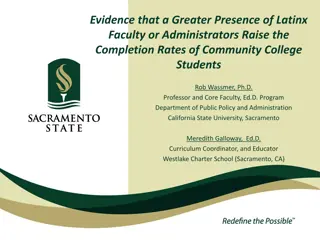 Latinx Faculty Impact on Community College Student Completion Rates