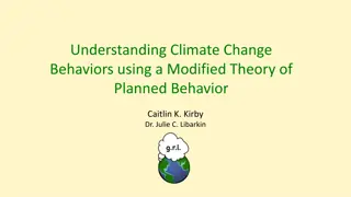 Understanding Climate Change Behaviors Using Modified Theory of Planned Behavior