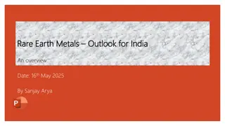 Rare Earth Metals Outlook in India: Opportunities and Challenges