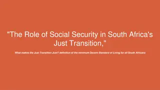 Social Security and Just Transition in South Africa: Principles and Measures