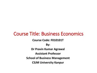 Understanding Business Economics: Course Overview and Resources