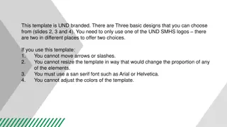 Selecting Design Options for UND SMHS Template