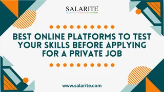 Best Online Platforms to Test Your Skills Before Applying for a Private Job