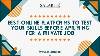 Best Online Platforms to Test Your Skills Before Applying for a Private Job