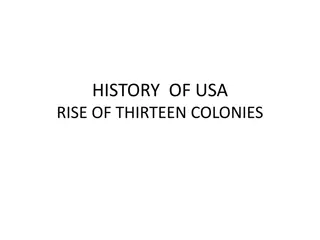 Rise of Thirteen Colonies in American History
