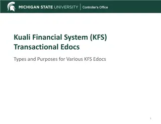 Understanding Kuali Financial System (KFS) Transactional Edocs
