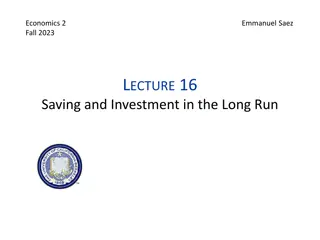 Understanding Saving and Investment in Long Run Economics