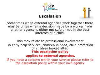 Handling Inter-Agency Disputes in Child Welfare: Escalation Policy Guidance