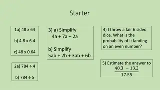 Math Fractions and Probabilities Learning Activities