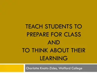 Effective Strategies for Student Class Preparation and Learning Engagement