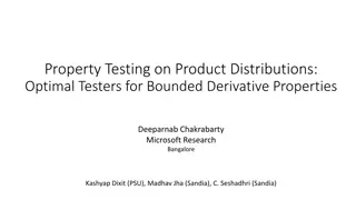 Optimal Testers for Bounded Derivative Properties in Property Testing