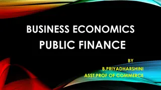 Understanding Public Finance and Economics Concepts