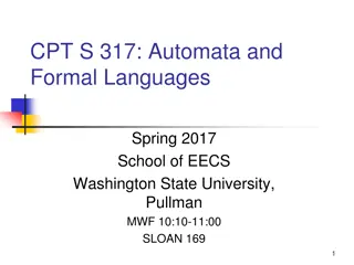 Autonomous Learning - Automata Theory and Formal Languages Course Overview