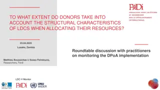 Donors' Consideration of Structural Characteristics in Resource Allocation