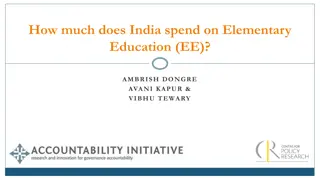 India's Expenditure on Elementary Education: Trends and Analysis