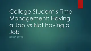 Effective Time Management Strategies for College Students with Jobs