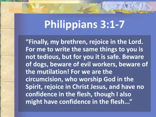 Philippians 3:1-21 - Finding Joy in the Lord's Purpose