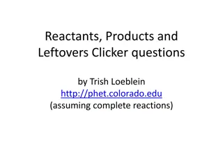 Chemical Reactions: Sandwich Analogy and Limiting Reactants