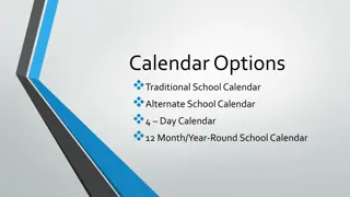 School Calendar Options: Traditional vs. Alternative Calendars Explained