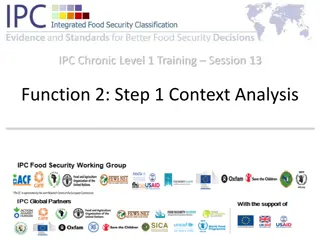 Conducting Context Analysis for Effective Food Security Planning