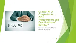 Companies Act 2013: Director Appointment & Qualification