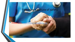 Fostering a Culture of Safety in Healthcare Settings
