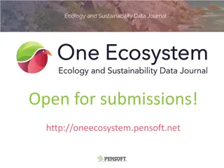 Explore Ecology and Sustainability Data Journal: Open for Submissions
