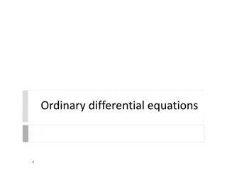 An Insight into Solving Differential Equations: A Practical Approach