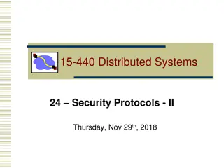 Distributed Systems Security Protocols Overview