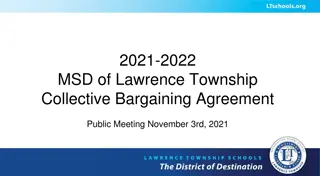 MSD of Lawrence Township Collective Bargaining Agreement 2021-2022 Details